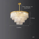 GobekUsa Crystal LED Chandelier: Minimalist Luxury Lighting for Dinning Table