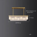 GobekUsa Crystal LED Chandelier: Minimalist Luxury Lighting for Dinning Table