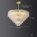 GobekUsa Crystal LED Chandelier: Minimalist Luxury Lighting for Dinning Table