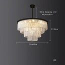 GobekUsa Crystal LED Chandelier: Minimalist Luxury Lighting for Dinning Table