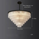 GobekUsa Crystal LED Chandelier: Minimalist Luxury Lighting for Dinning Table