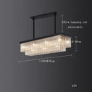 GobekUsa Crystal LED Chandelier: Minimalist Luxury Lighting for Dinning Table