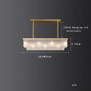 GobekUsa Crystal LED Chandelier: Minimalist Luxury Lighting for Dinning Table