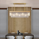 GobekUsa Crystal LED Chandelier: Minimalist Luxury Lighting for Dinning Table