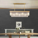GobekUsa Crystal LED Chandelier: Minimalist Luxury Lighting for Dinning Table