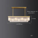 GobekUsa Crystal LED Chandelier: Minimalist Luxury Lighting for Dinning Table