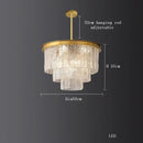 GobekUsa Crystal LED Chandelier: Minimalist Luxury Lighting for Dinning Table