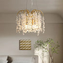 GobekUsa Crystal Led Chandelier Golden Luxury Living Room Ceiling Lamp
