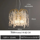 GobekUsa Crystal Led Chandelier Golden Luxury Living Room Ceiling Lamp