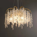 GobekUsa Crystal Led Chandelier Golden Luxury Living Room Ceiling Lamp