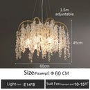 GobekUsa Crystal Led Chandelier Golden Luxury Living Room Ceiling Lamp