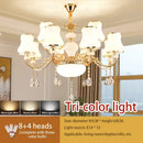 GobekUsa Crystal LED Pendant: Elegant Modern European Living Room Lighting