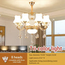 GobekUsa Crystal LED Pendant: Elegant Modern European Living Room Lighting