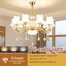 GobekUsa Crystal LED Pendant: Elegant Modern European Living Room Lighting