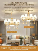 GobekUsa Crystal LED Pendant: Elegant Modern European Living Room Lighting