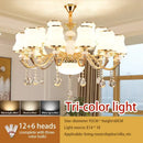 GobekUsa Crystal LED Pendant: Elegant Modern European Living Room Lighting