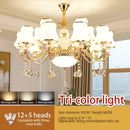 GobekUsa Crystal LED Pendant: Elegant Modern European Living Room Lighting
