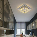 GobekUsa Crystal LED Square Chandelier Ceiling Lamp for Bedroom Living Room Home Decor