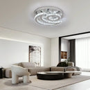 GobekUsa Crystal LED Sun Moon Chandelier Pendant Light for Living Dining Bedroom