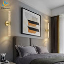 GobekUsa Crystal LED Wall Lamp for Bedroom and Living Room Decor