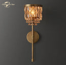 GobekUsa Crystal LED Wall Sconce Dining Living Room Lighting Fixture