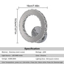 GobekUsa Crystal LED Wall Sconce: Modern Minimalist Lighting for Living Room, Bedroom, Hallway
