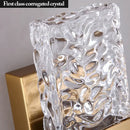 GobekUsa Crystal LED Wall Sconces | Modern Corrugated Design for Living Room, Bedroom, Aisle