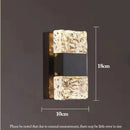 GobekUsa Crystal LED Wall Sconces | Modern Corrugated Design for Living Room, Bedroom, Aisle