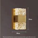 GobekUsa Crystal LED Wall Sconces | Modern Corrugated Design for Living Room, Bedroom, Aisle