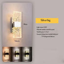 GobekUsa Crystal LED Wall Sconces | Modern Corrugated Design for Living Room, Bedroom, Aisle