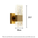 GobekUsa Crystal LED Wall Sconces | Modern Corrugated Design for Living Room, Bedroom, Aisle