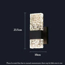 GobekUsa Crystal LED Wall Sconces | Modern Corrugated Design for Living Room, Bedroom, Aisle