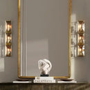 GobekUsa Crystal LED Wall Sconces - Retro Style Bedroom Living Room Wall Lamp