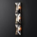 GobekUsa Crystal LED Wall Sconces - Retro Style Bedroom Living Room Wall Lamp