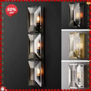 GobekUsa Crystal LED Wall Sconces - Retro Style Bedroom Living Room Wall Lamp