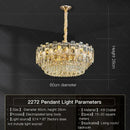 GobekUsa Crystal Light Chandelier: Luxury European Livingroom Lamp 2024 Collection