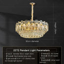 GobekUsa Crystal Light Chandelier: Luxury European Livingroom Lamp 2024 Collection