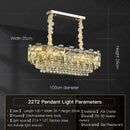GobekUsa Crystal Light Chandelier: Luxury European Livingroom Lamp 2024 Collection