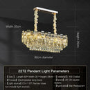GobekUsa Crystal Light Chandelier: Luxury European Livingroom Lamp 2024 Collection