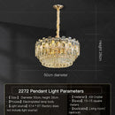 GobekUsa Crystal Light Chandelier: Luxury European Livingroom Lamp 2024 Collection