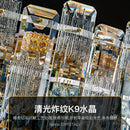 GobekUsa Crystal Light Chandelier: Luxury European Livingroom Lamp 2024 Collection