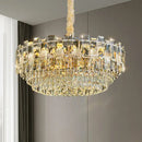 GobekUsa Crystal Light Chandelier: Luxury European Livingroom Lamp 2024 Collection