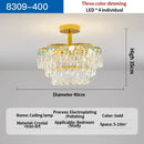GobekUsa Crystal Light: Elegant Chandelier for Living Room, Dining Room & Bedroom