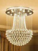 GobekUsa Crystal Light Modern Luxury Chandelier for Living Room Dining Aisle Foyer