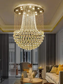 GobekUsa Crystal Light Modern Luxury Chandelier for Living Room Dining Aisle Foyer