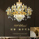GobekUsa Crystal Living Room Chandelier: Elegant Lighting for Home, Hotel, Club