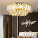 GobekUsa Crystal Living Room Chandelier: Elegant Lighting for Home, Hotel, Club