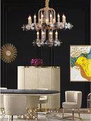 GobekUsa Crystal Living Room Chandelier: Luxury European Designer Lighting Fixtures