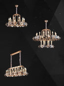 GobekUsa Crystal Living Room Chandelier: Luxury European Designer Lighting Fixtures