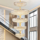 GobekUsa Crystal Living Room Chandelier: Modern Luxury High-Rise Villa Personality Creative Hotel Décor